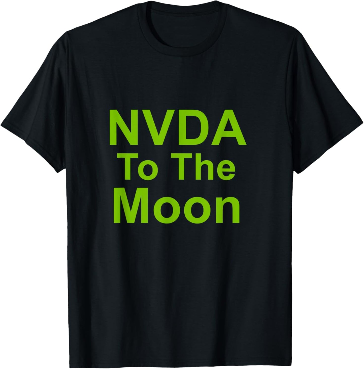 NVDA To The Moon T-Shirt - T-Shirt | Black