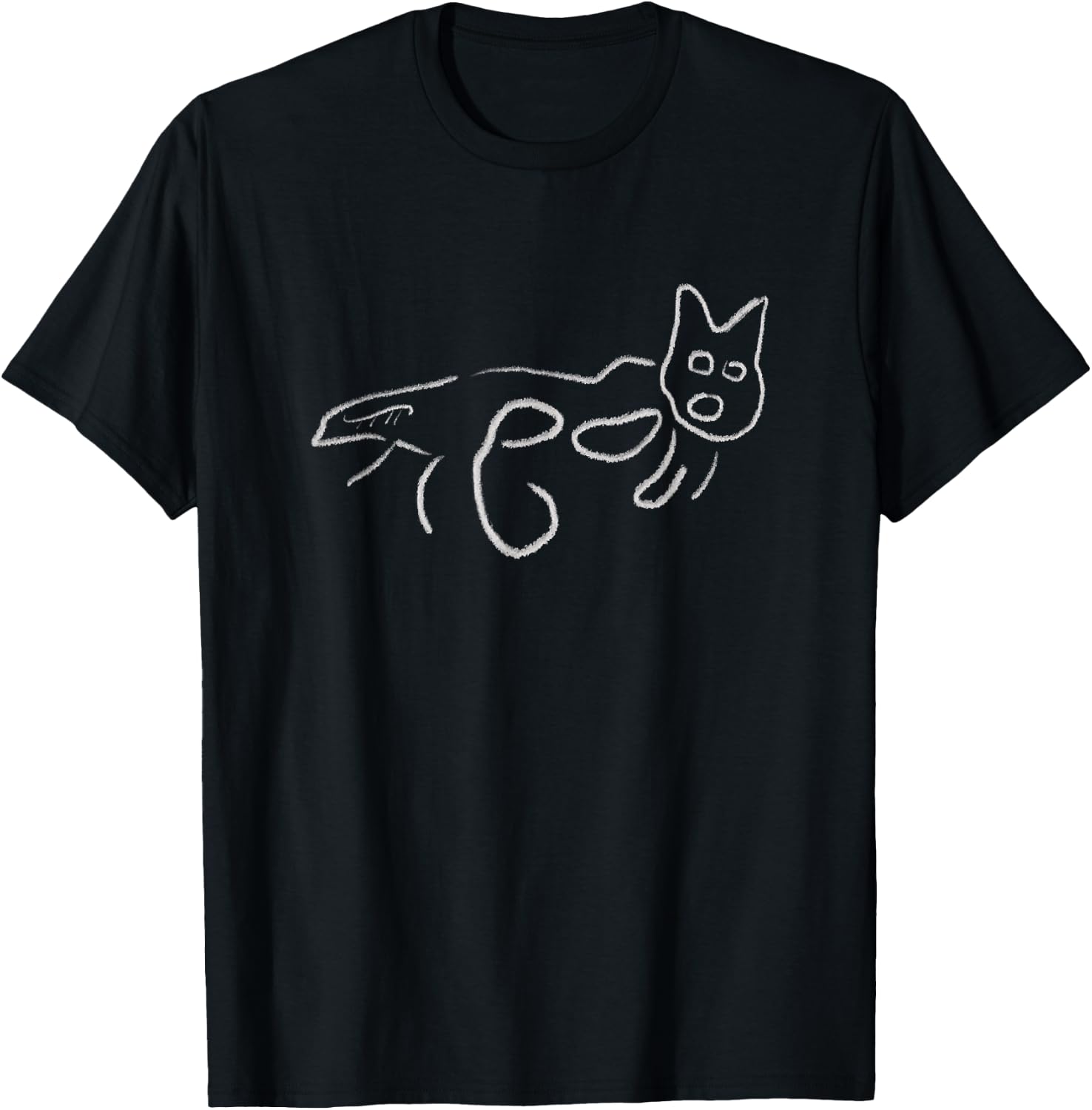 Nasca Lines Cat Peru Archaeologist Souvenir Nazca Lines T-Shirt - T-Shirt | Black