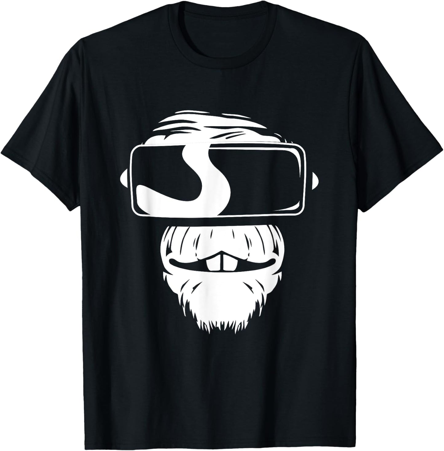 Monkey VR Gamer Virtual Reality Gaming HMD Esports Player T-Shirt - T-Shirt | Black