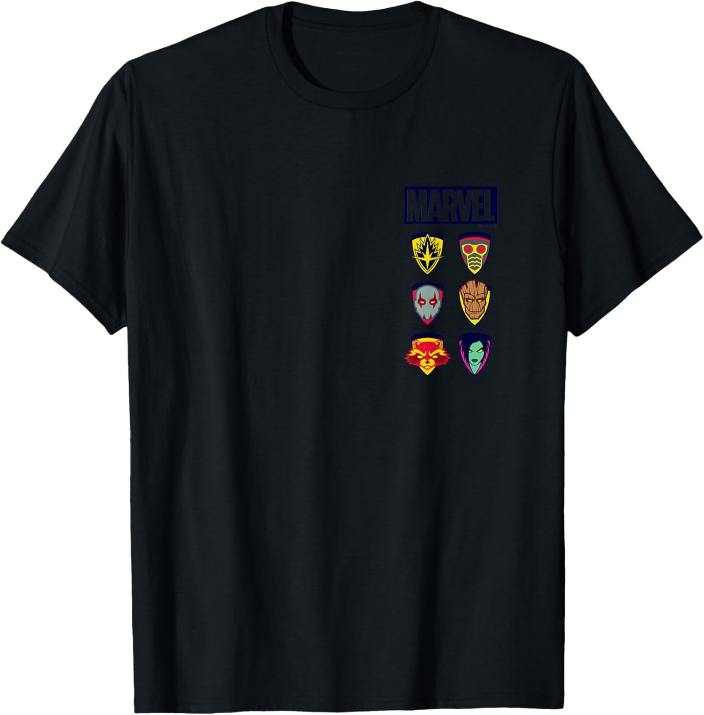 Guardians of The Galaxy - Stacked Icons T-Shirt - T-Shirt | Black