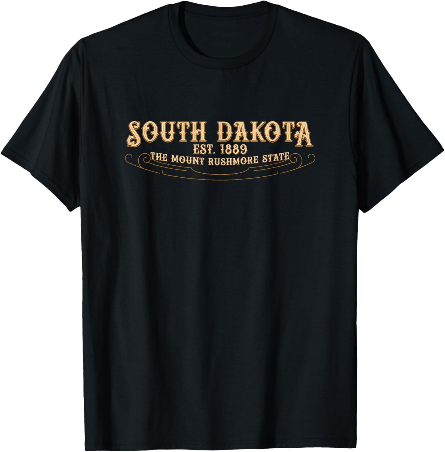 The Mount Rushmore State South Dakota T-Shirt - T-Shirt | Black