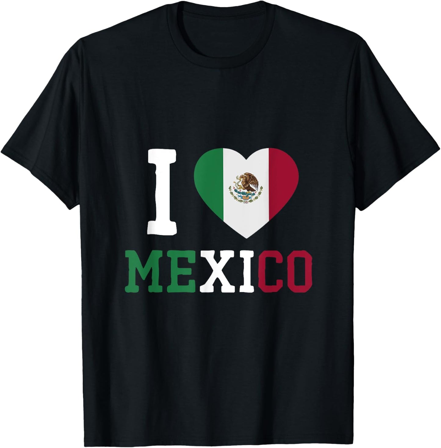I Love Mexico T-Shirt - T-Shirt | Black
