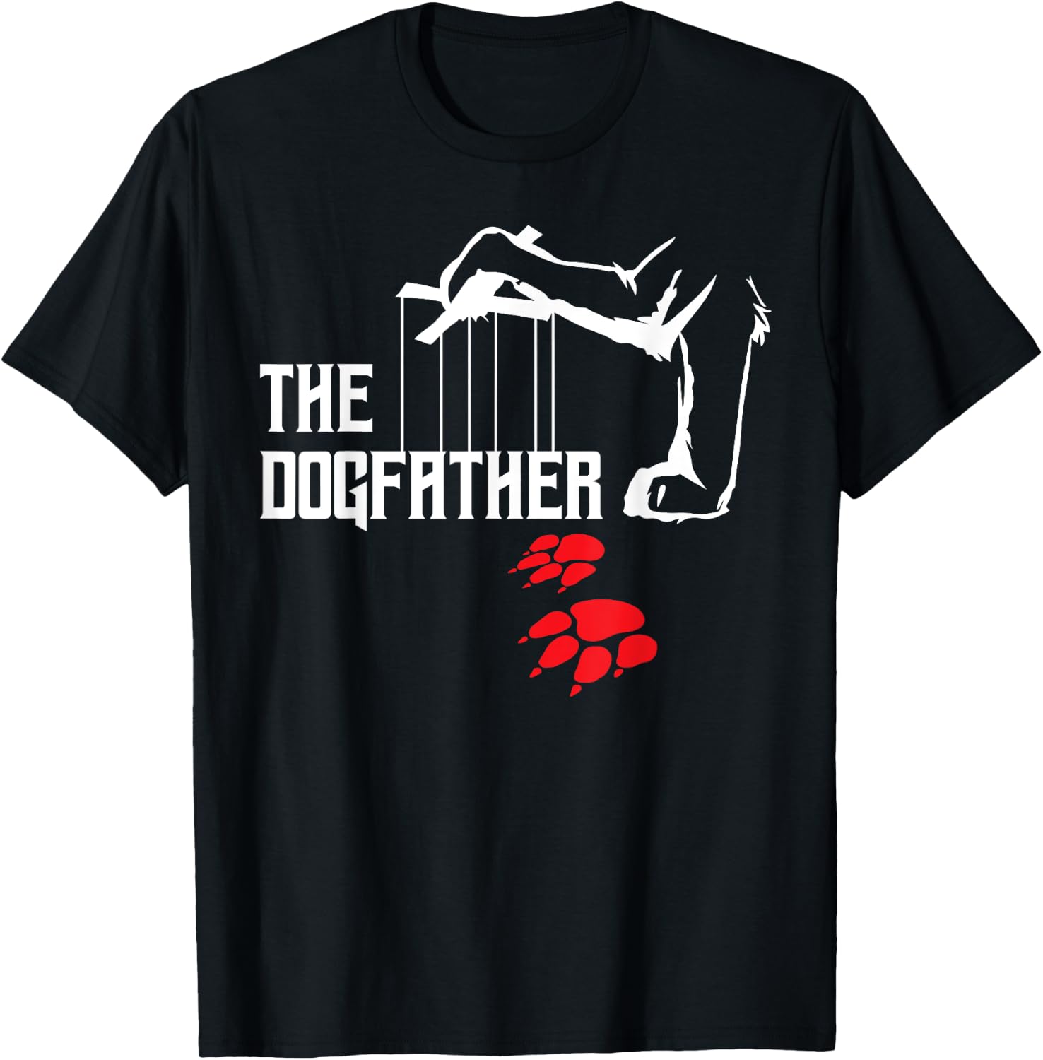 The Dogfather Dog Owner Dog Lover Dog T-Shirt - T-Shirt | Black