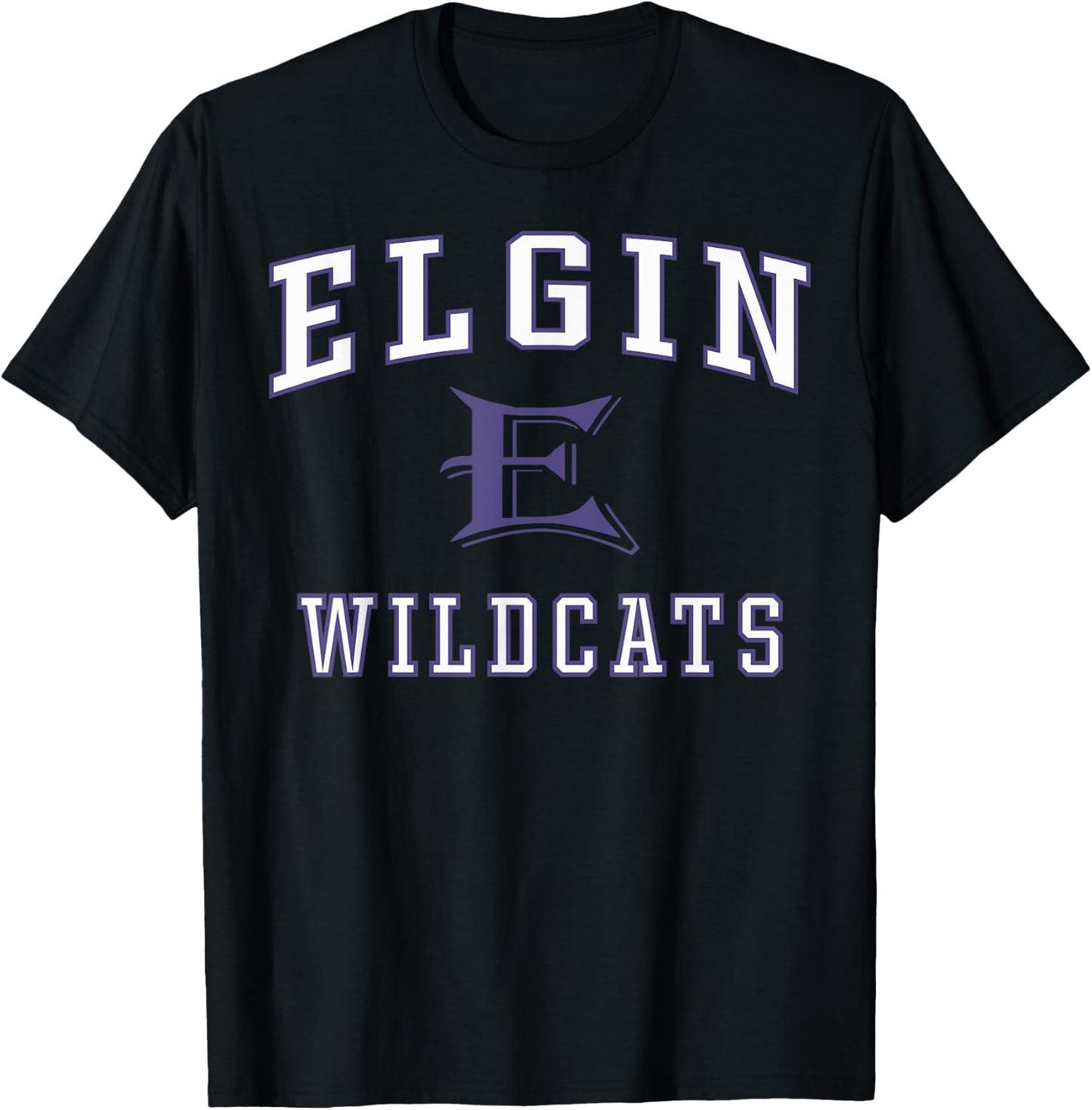 Elgin High School Wildcats C1 T-Shirt - T-Shirt | Black