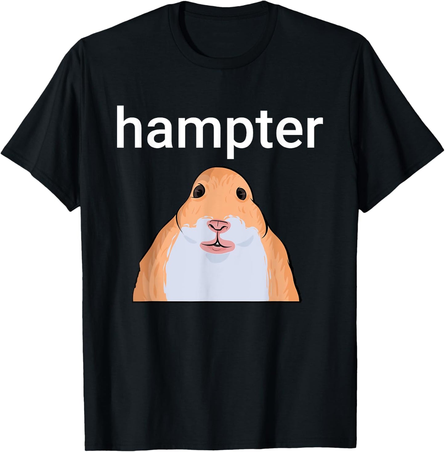 Hampter Funny Hamster Dank Meme T-Shirt - T-Shirt | Black
