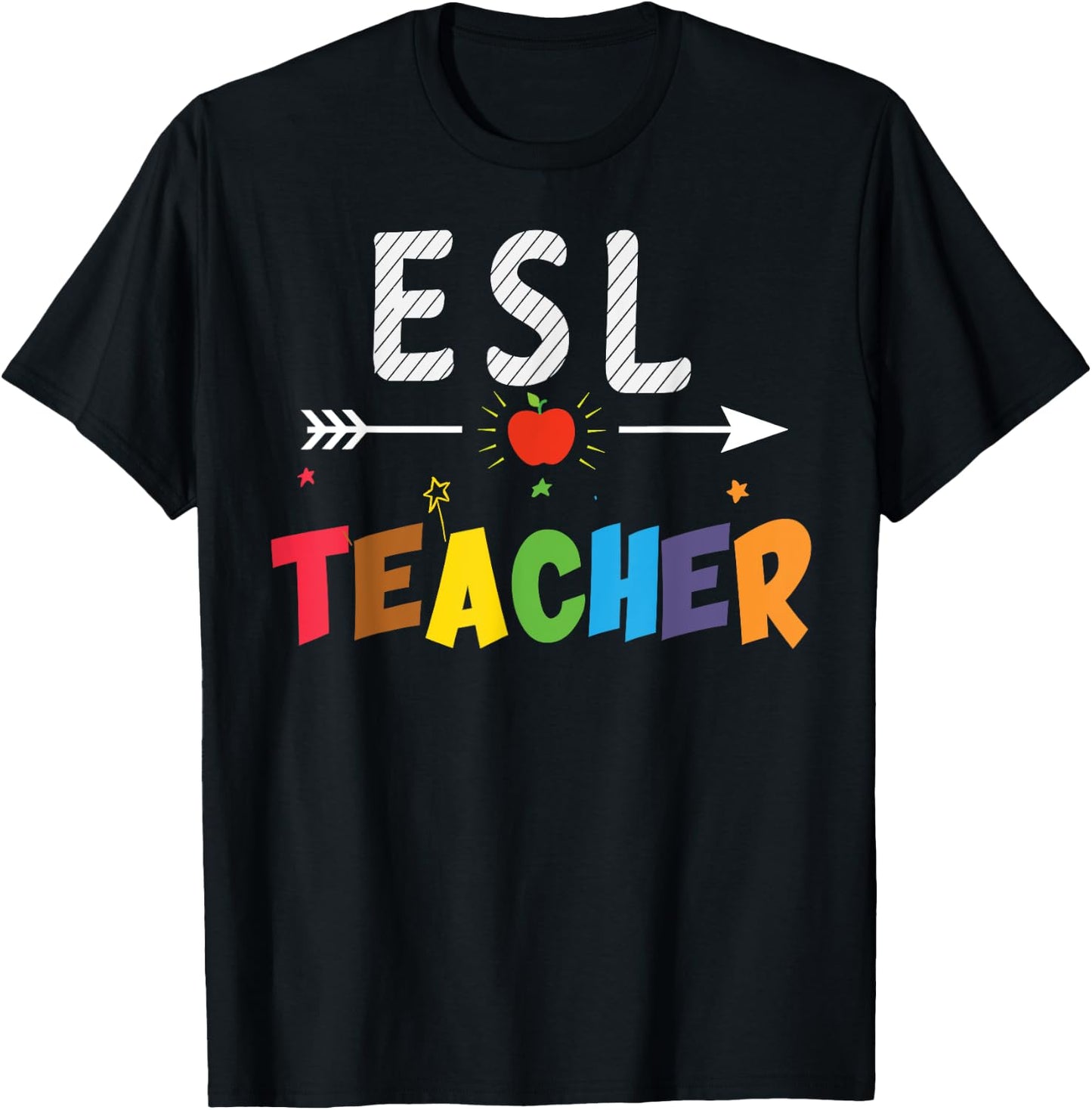 ESL Teachers and Students Gift T-Shirt - T-Shirt | Black