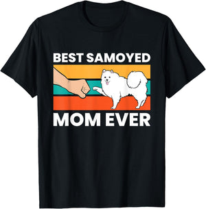 Best Samoyed Mom Ever T-Shirt - T-Shirt | Black