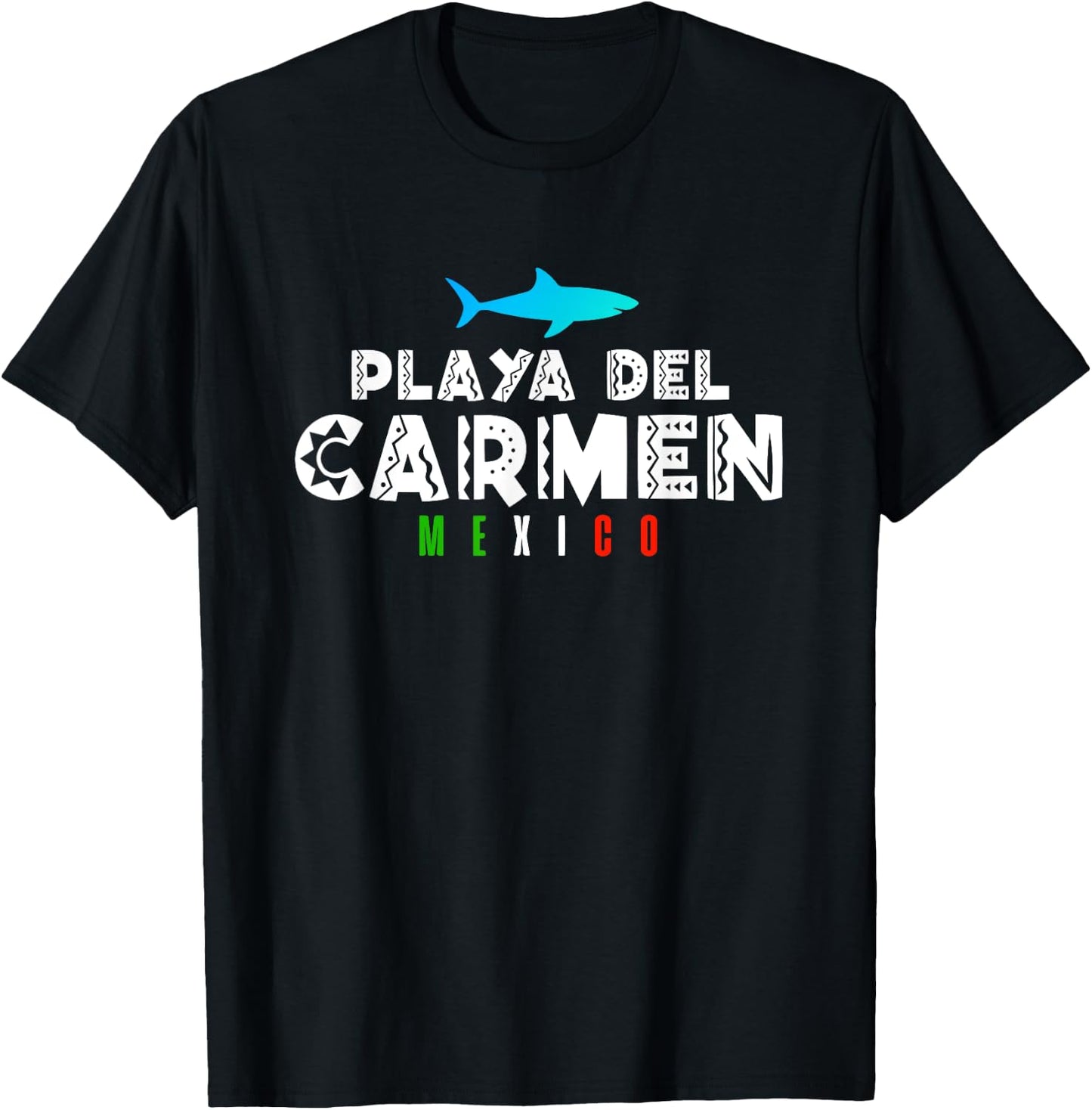 Playa Del Carmen Mexico Vacation Souvenir Gift T-Shirt - T-Shirt | Black