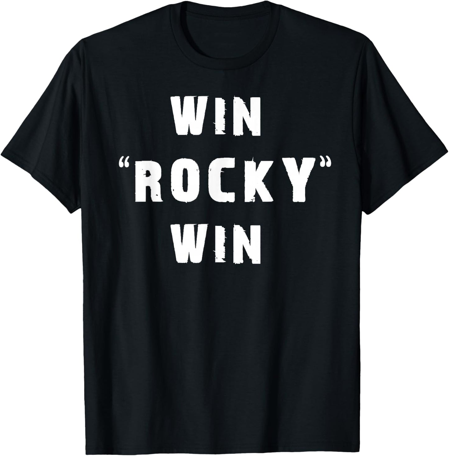 Win Rocky Win T-Shirt - T-Shirt | Black