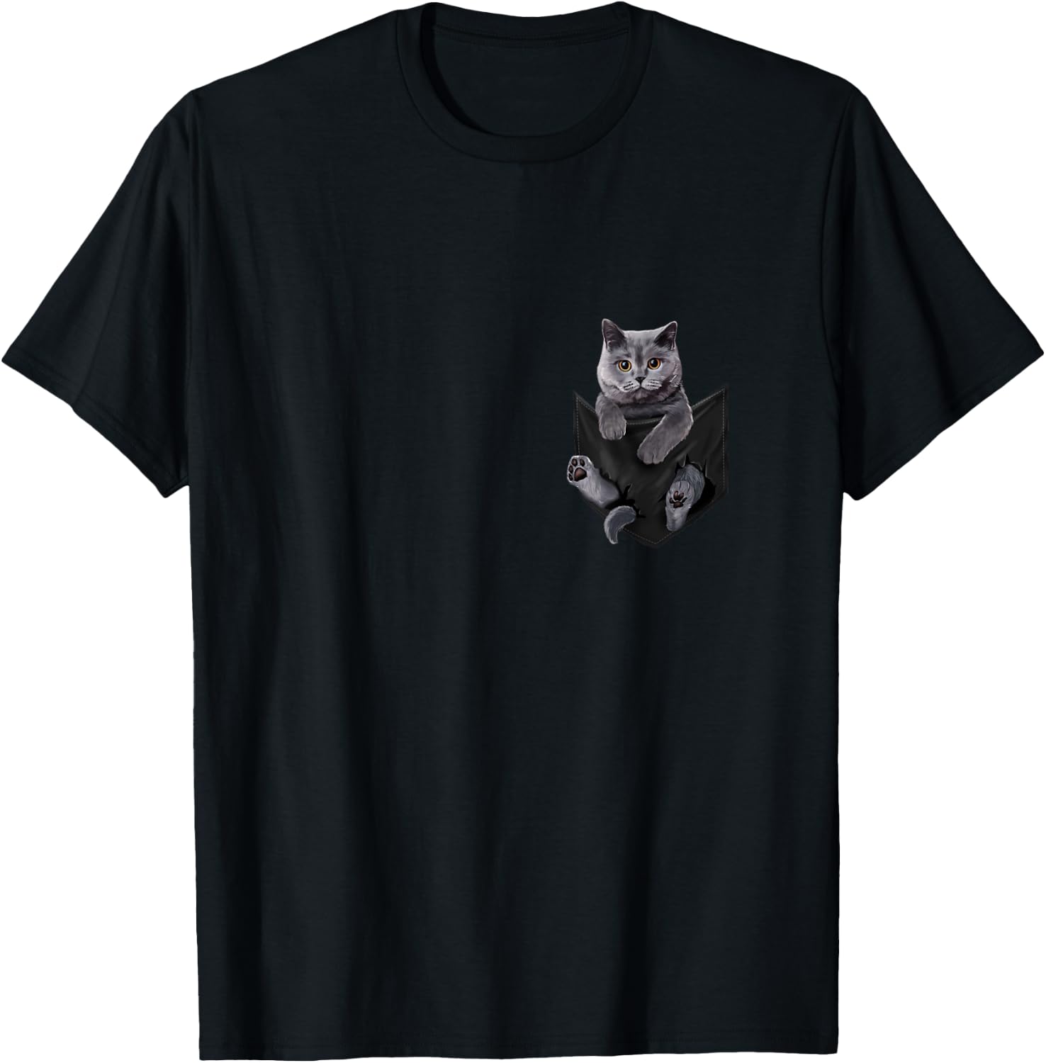 Cat Lover Gifts British Shorthair In Bag T-Shirt - T-Shirt | Black