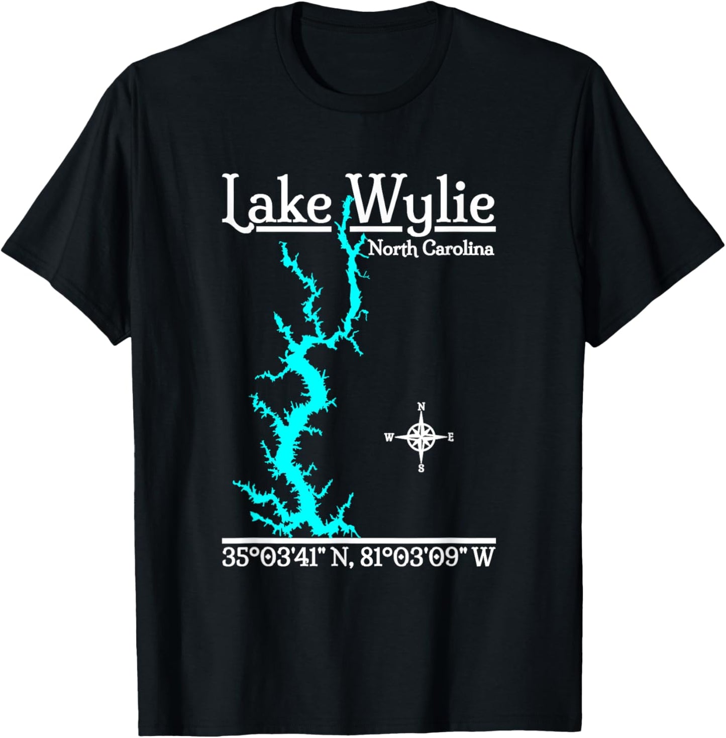 Lake Wylie - North Carolina T-Shirt - T-Shirt | Black