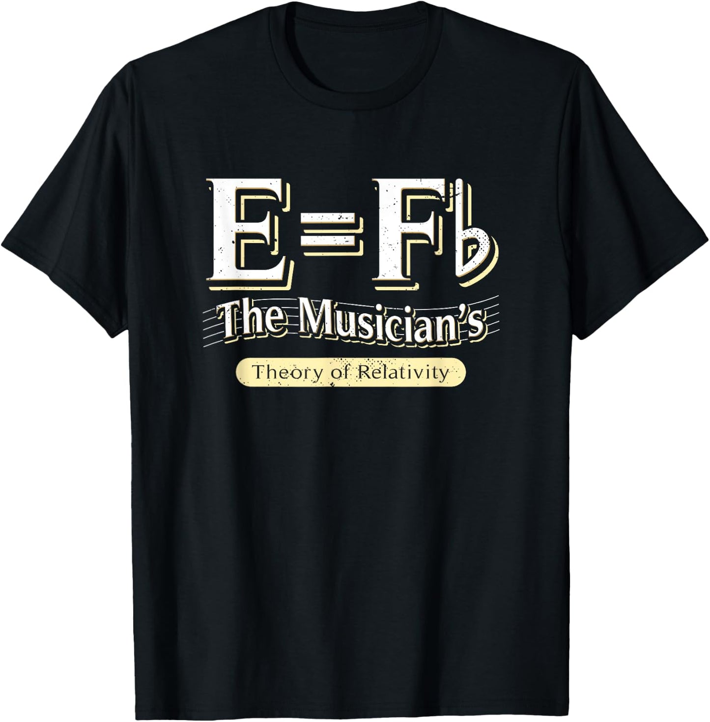 E=Fb Piano Player Teacher Humor Pianist Theory Of Relativity T-Shirt - T-Shirt | Black