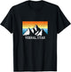Vintage Vernal, Utah Mountain Hiking Souvenir Print T-Shirt - T-Shirt | Black