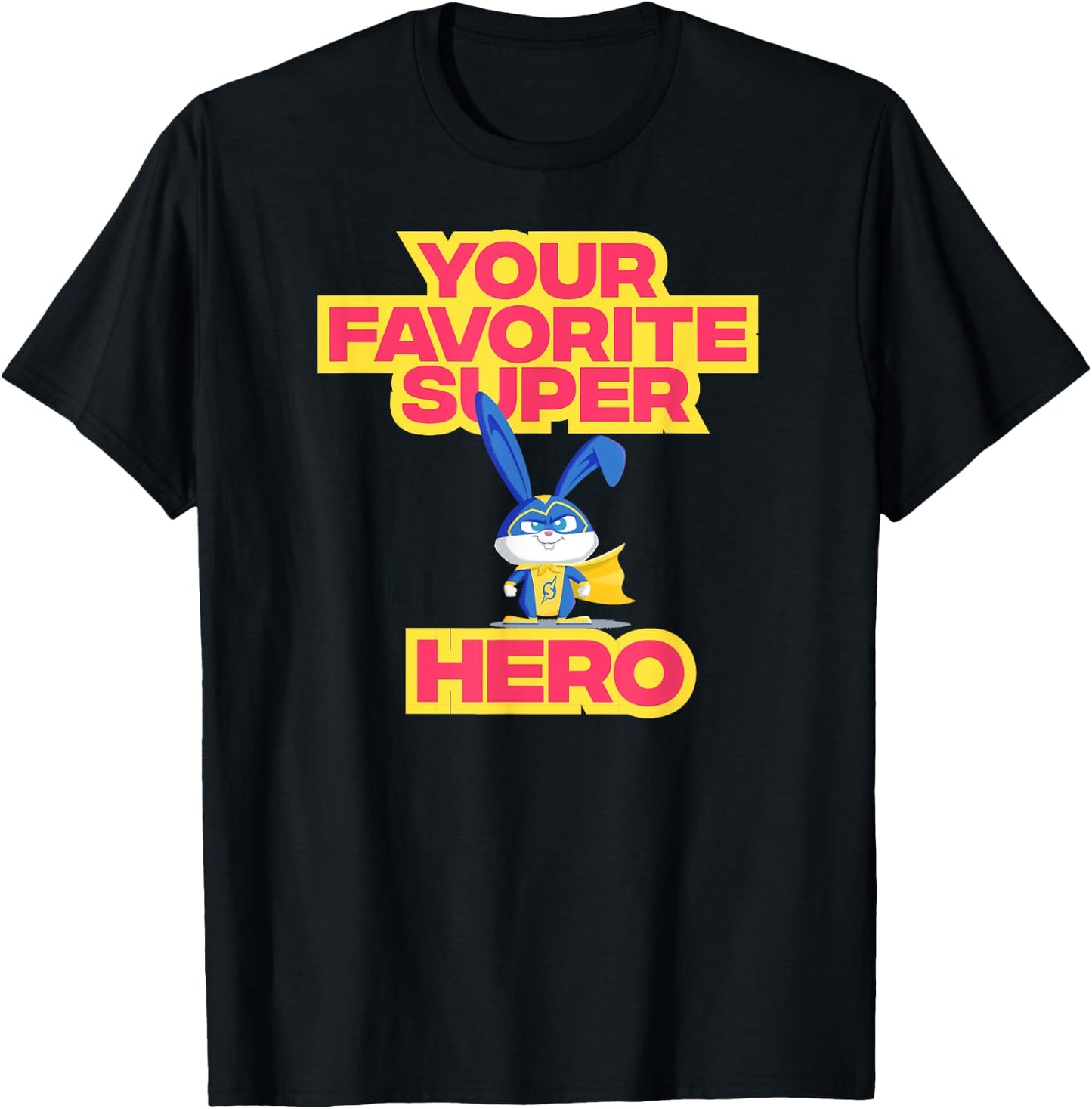 Pets 2 Snowball Your Favourite Superhero T-Shirt - T-Shirt | Black