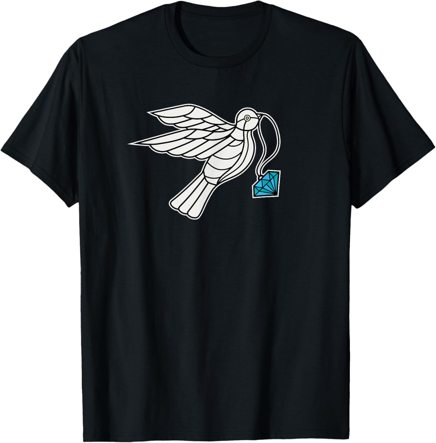 Diamond Doves T-Shirt - T-Shirt | Black