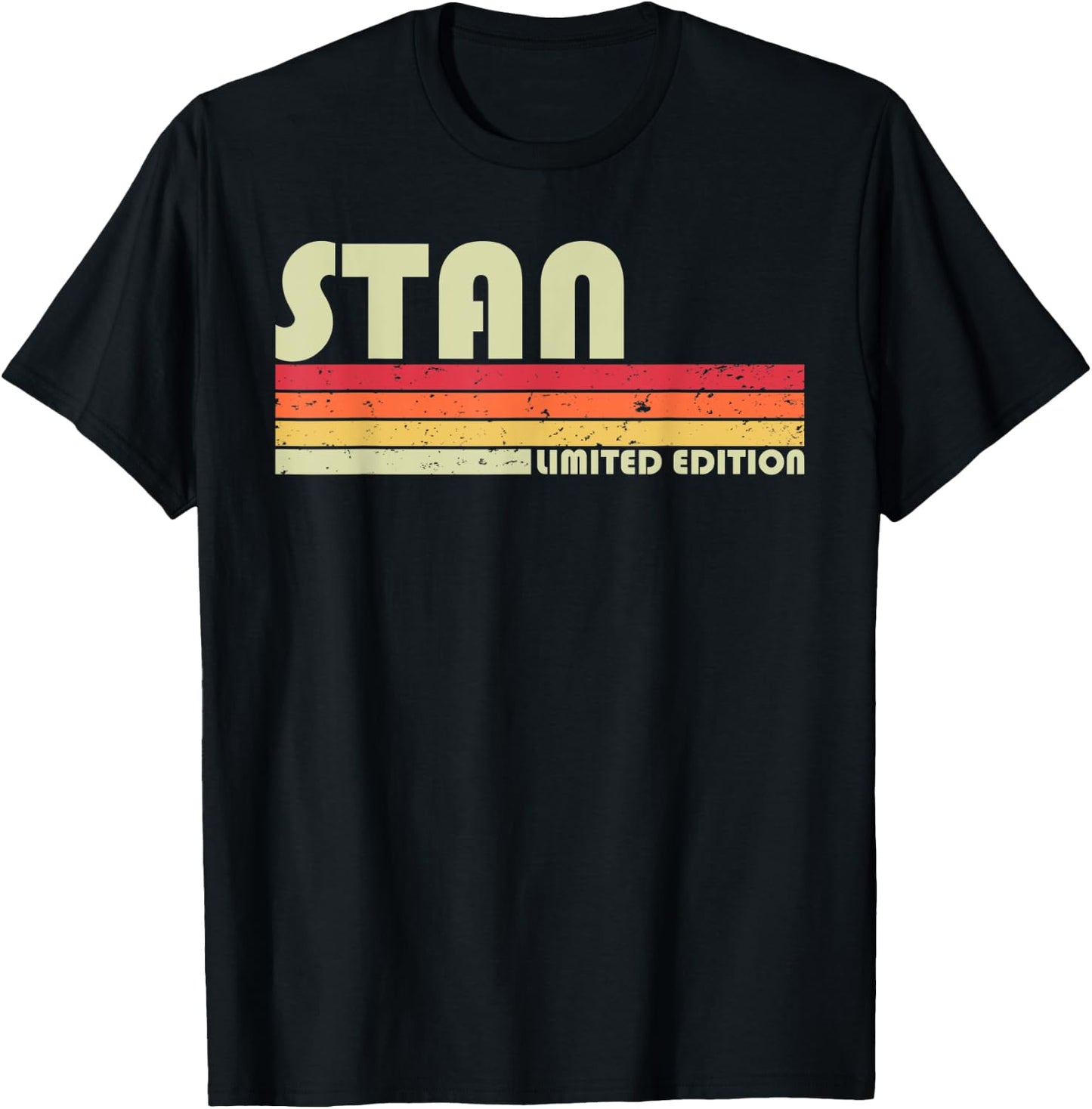 STAN Gift Name Personalized Funny Retro Vintage Birthday T-Shirt - T-Shirt | Black