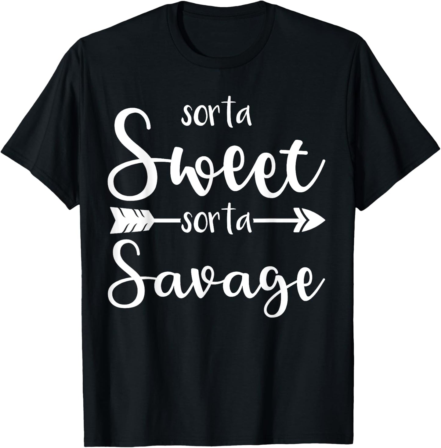 Sorta Sweet Sorta Savage T-Shirt - T-Shirt | Black