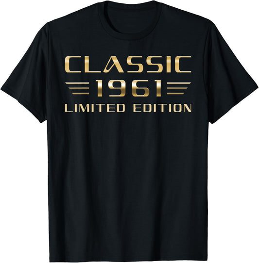 Classic 1961 Limited Edition Classic Car 65th Birthday T-Shirt - T-Shirt | Black