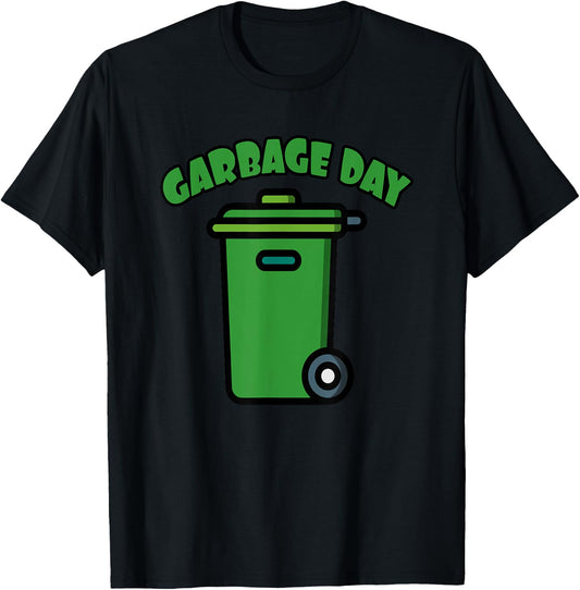 Kids Trash Can & Garbage Day Shirt & Garbage Bin T-Shirt - T-Shirt | Black