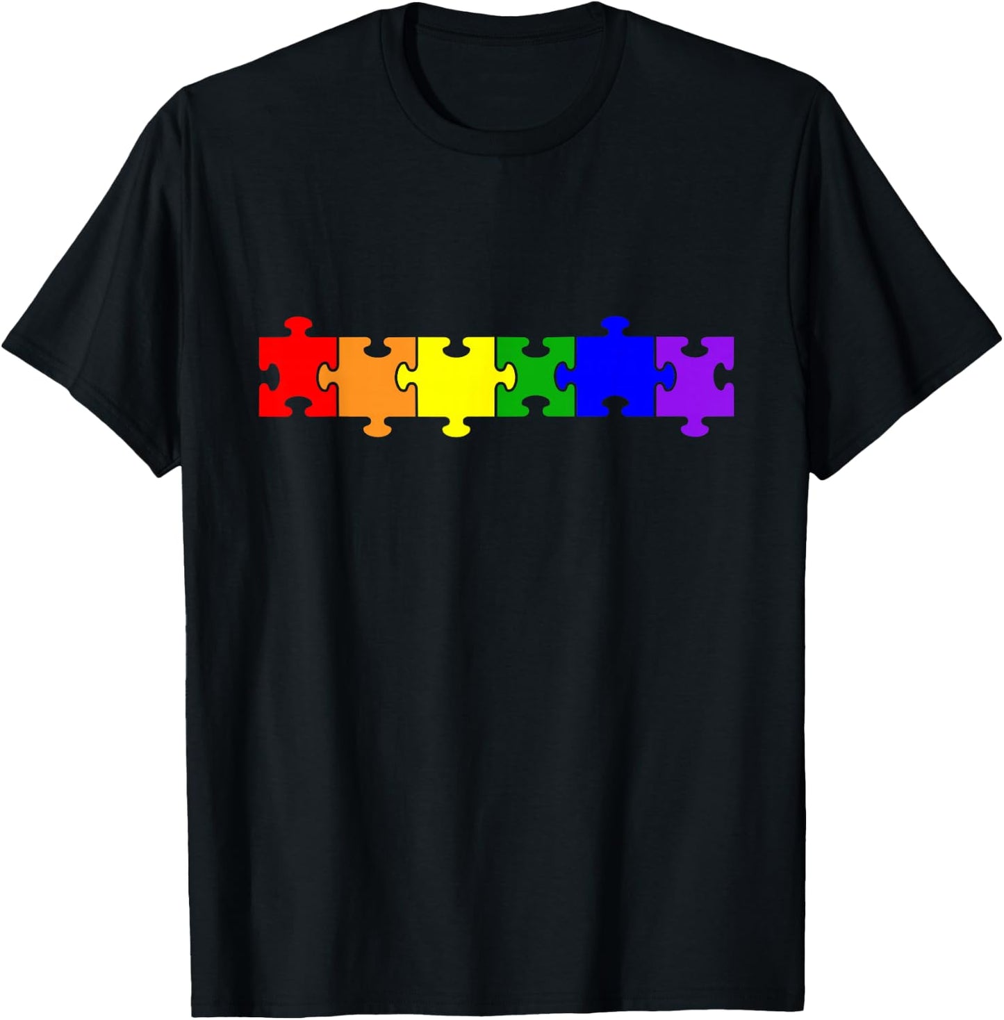 Colourful Puzzle T-Shirt - T-Shirt | Black