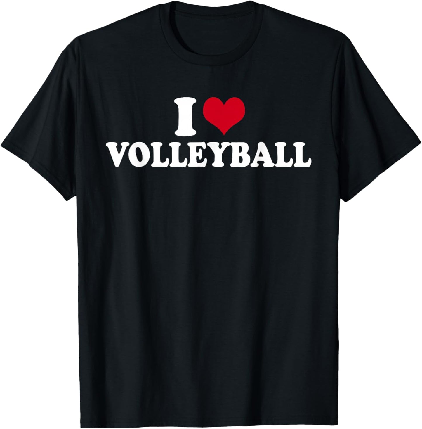 I Love Volleyball T-Shirt - T-Shirt | Black