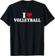 I Love Volleyball T-Shirt - T-Shirt | Black