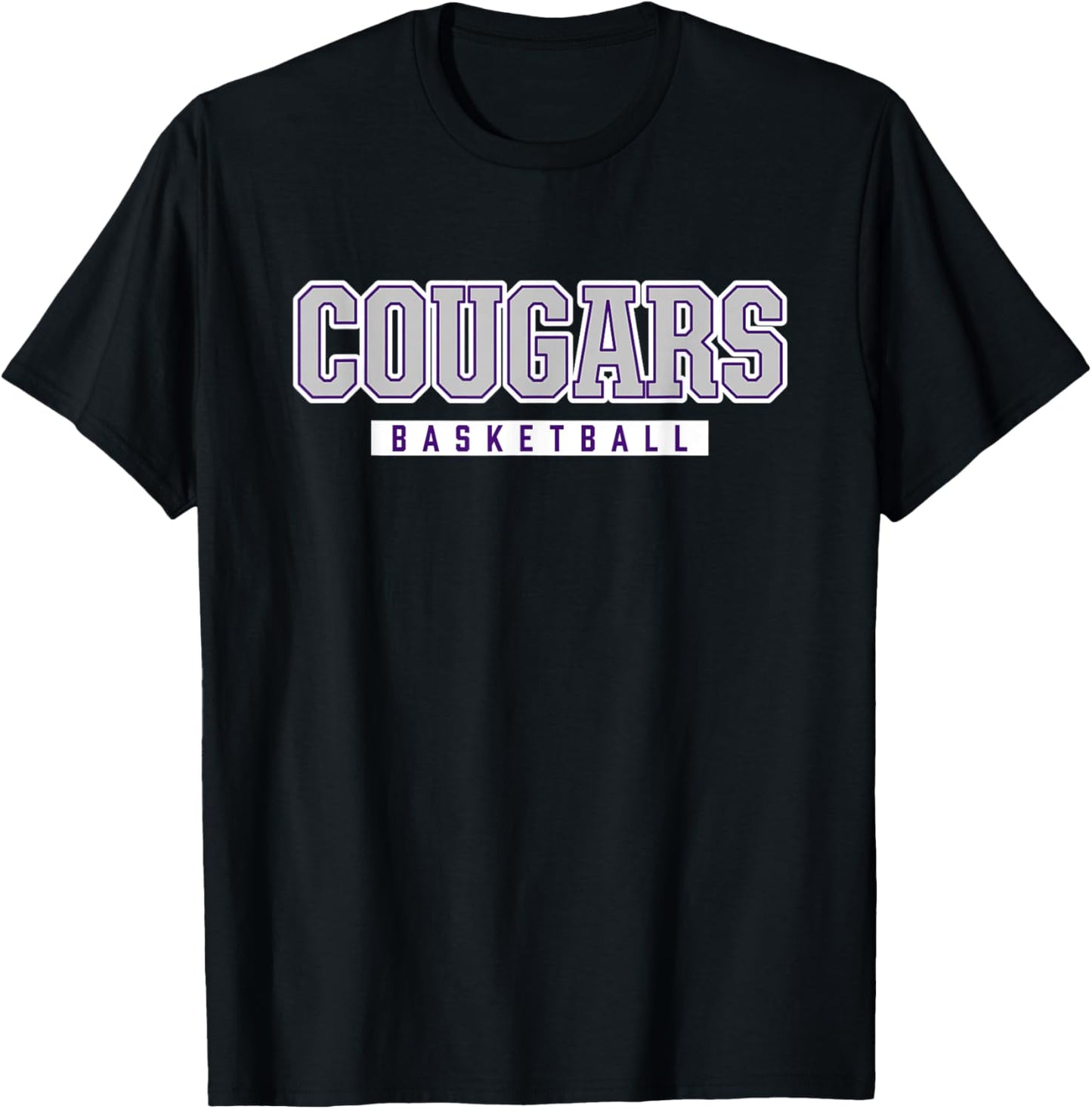 Cougars Basketball Spanish Springs High School T-Shirt - T-Shirt | Black
