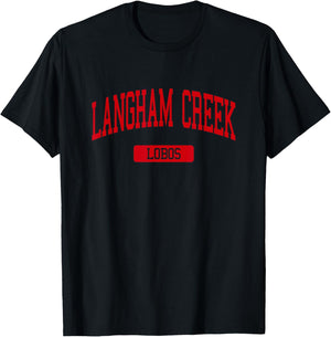 Langham Creek High School HS Houston TX Varsity Sports T-Shirt - T-Shirt | Black