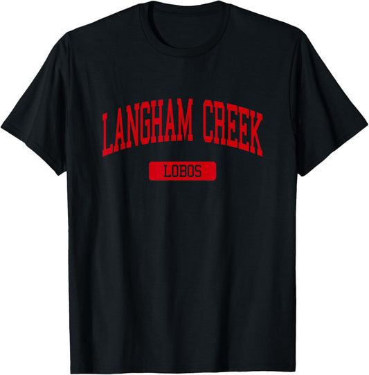 Langham Creek High School HS Houston TX Varsity Sports T-Shirt - T-Shirt | Black