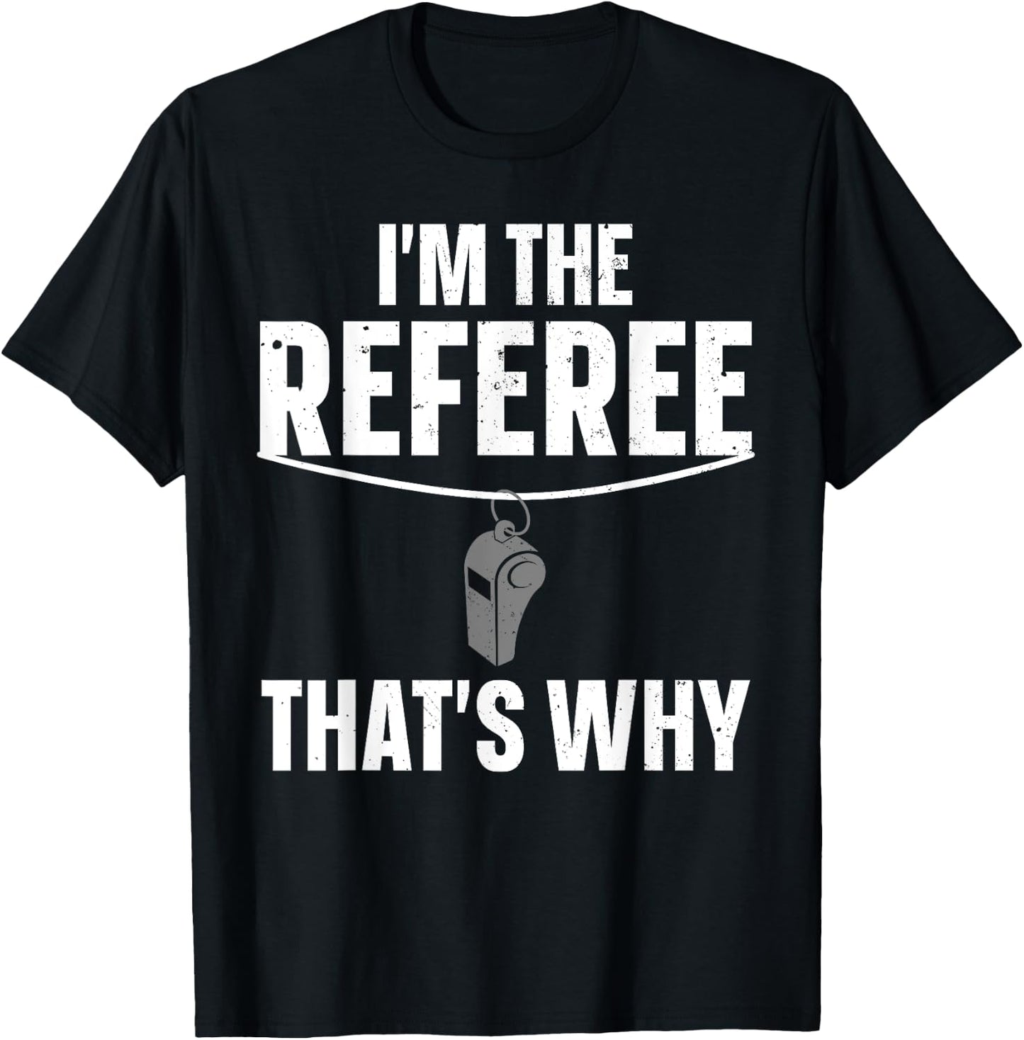 Funny Referee Design Women Sports Ref Gag Referee T-Shirt - T-Shirt | Black