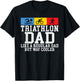 Triathlon Dad like a regular Dad but cooler Triathlon Dad T-Shirt - T-Shirt | Black
