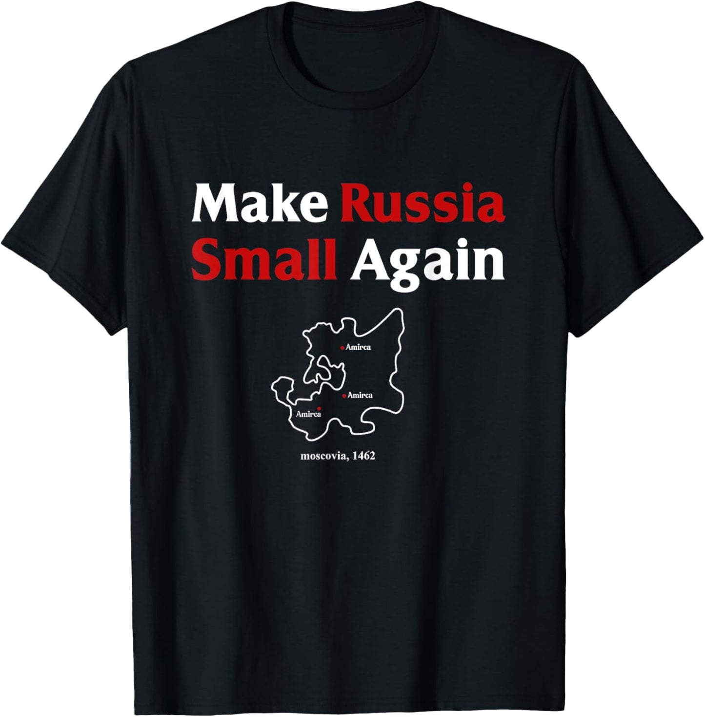Funny Make Russia Small Again Shirt Make Russia Small Again T-Shirt - T-Shirt | Black