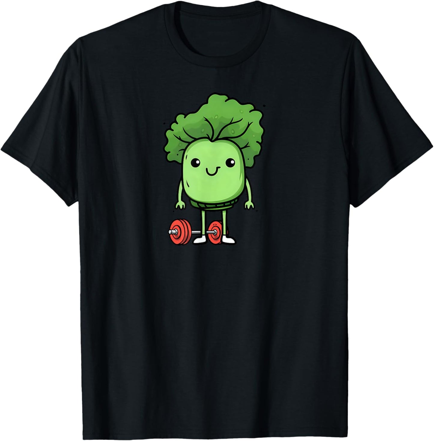 Kale As A Bodybuilder Design Vegan Athlete T-Shirt - T-Shirt | Black