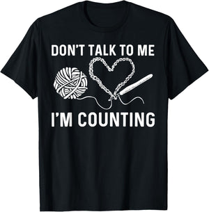 Funny Crocheting Art Women Crocheter Crochet Lover T-Shirt - T-Shirt | Black