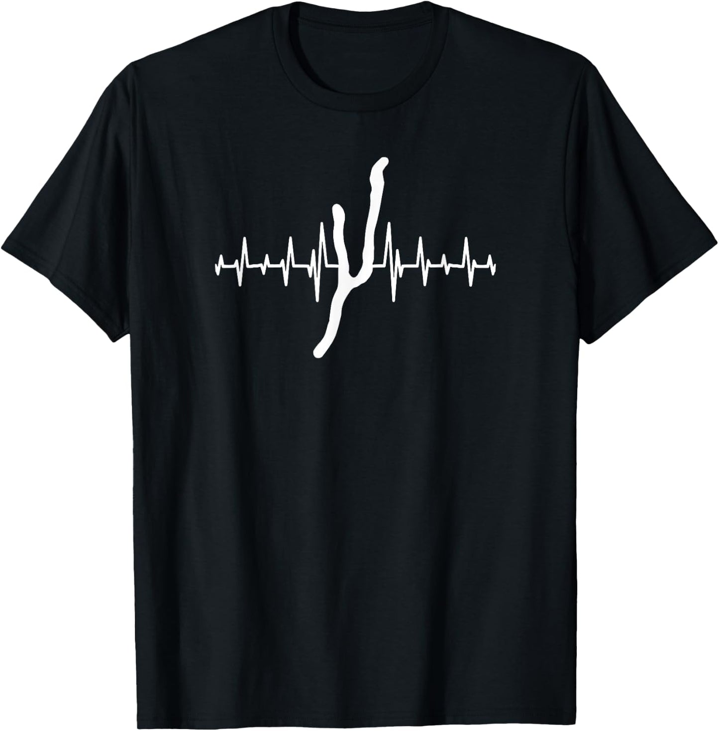 Heartbeat Keuka Lake - Finger Lakes Gifts - Lake Life T-Shirt - T-Shirt | Black