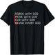 Agree With God Move With God End With God Jesus Christian T-Shirt - T-Shirt | Black