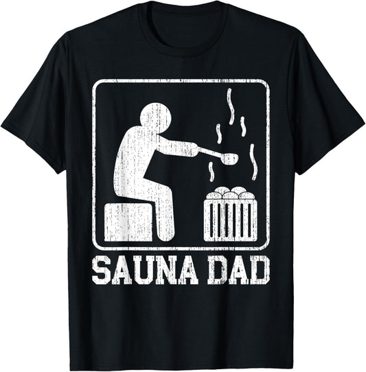 Sauna Dad Sauna T-Shirt - T-Shirt | Black