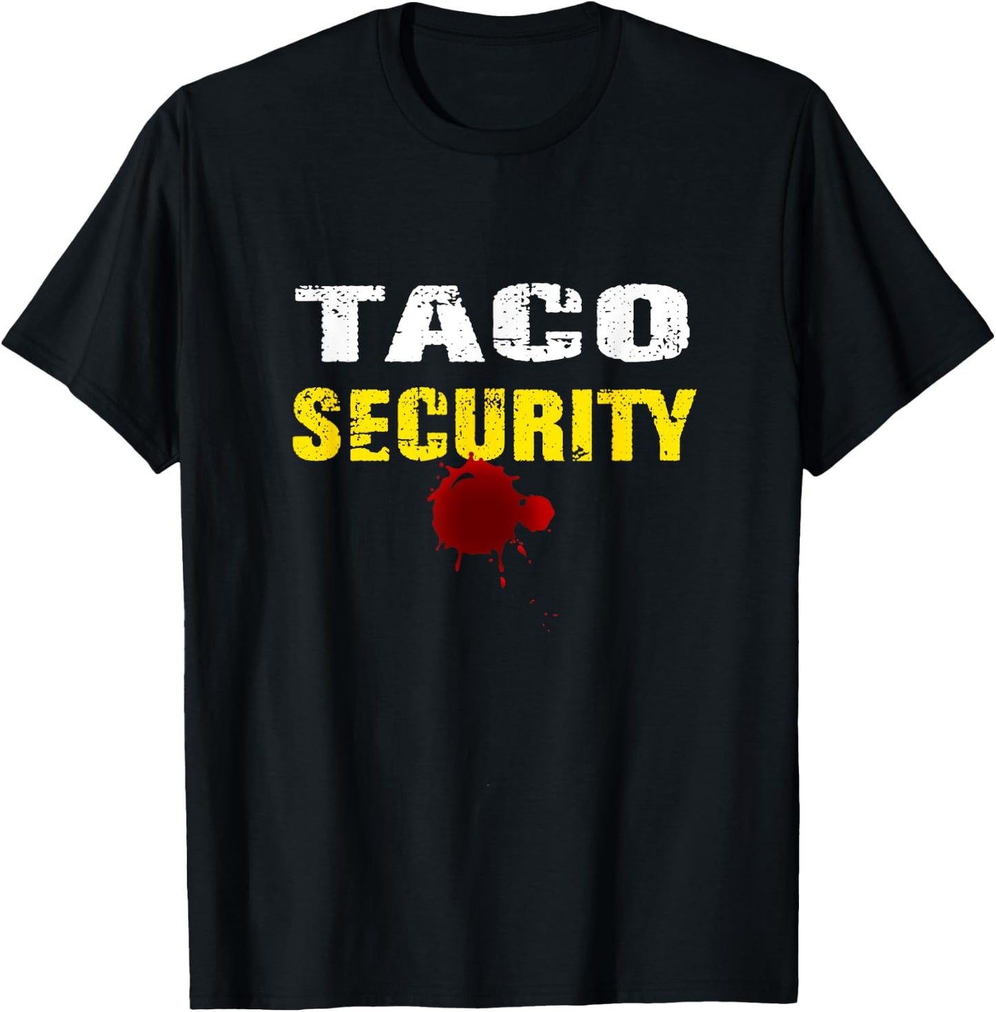 Halloween Adult Costume Taco Security Dad Mom T-Shirt - T-Shirt | Black