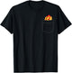 Hotdog in The Pocket Fast Food Funny Pocket Hot Dog T-Shirt - T-Shirt | Black