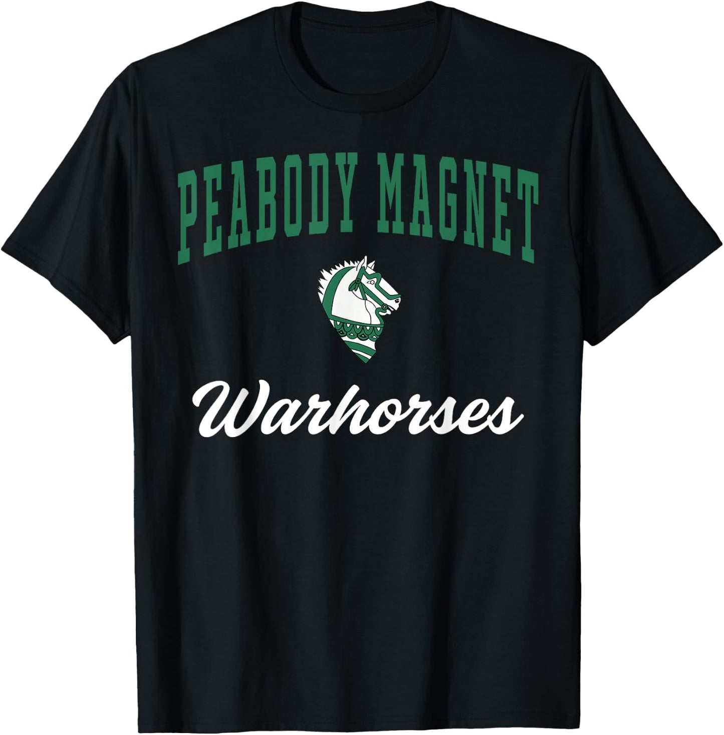 Peabody Magnet High School Warhorses C3 T-Shirt - T-Shirt | Black