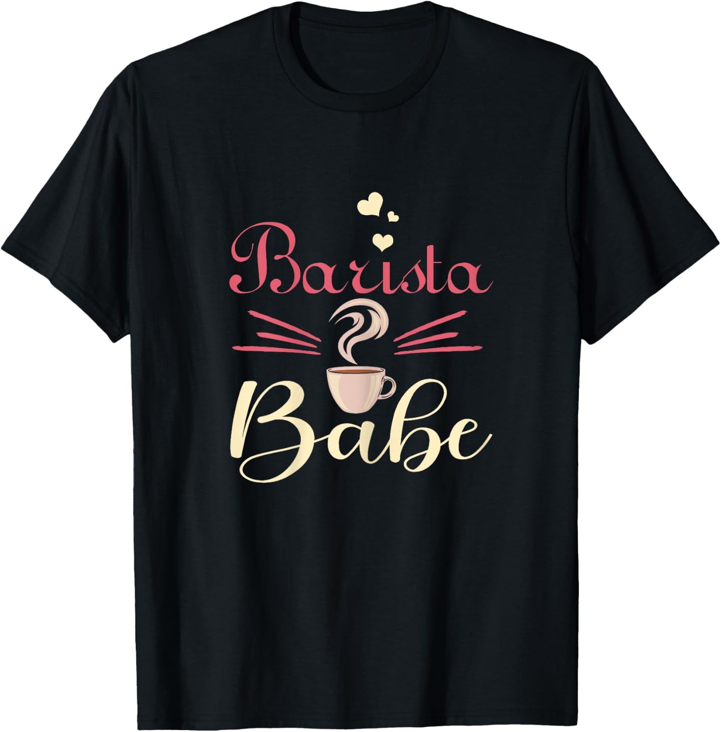 Barista Babe Coffemaker Coffee Lover Barista Gift T-Shirt - T-Shirt | Black