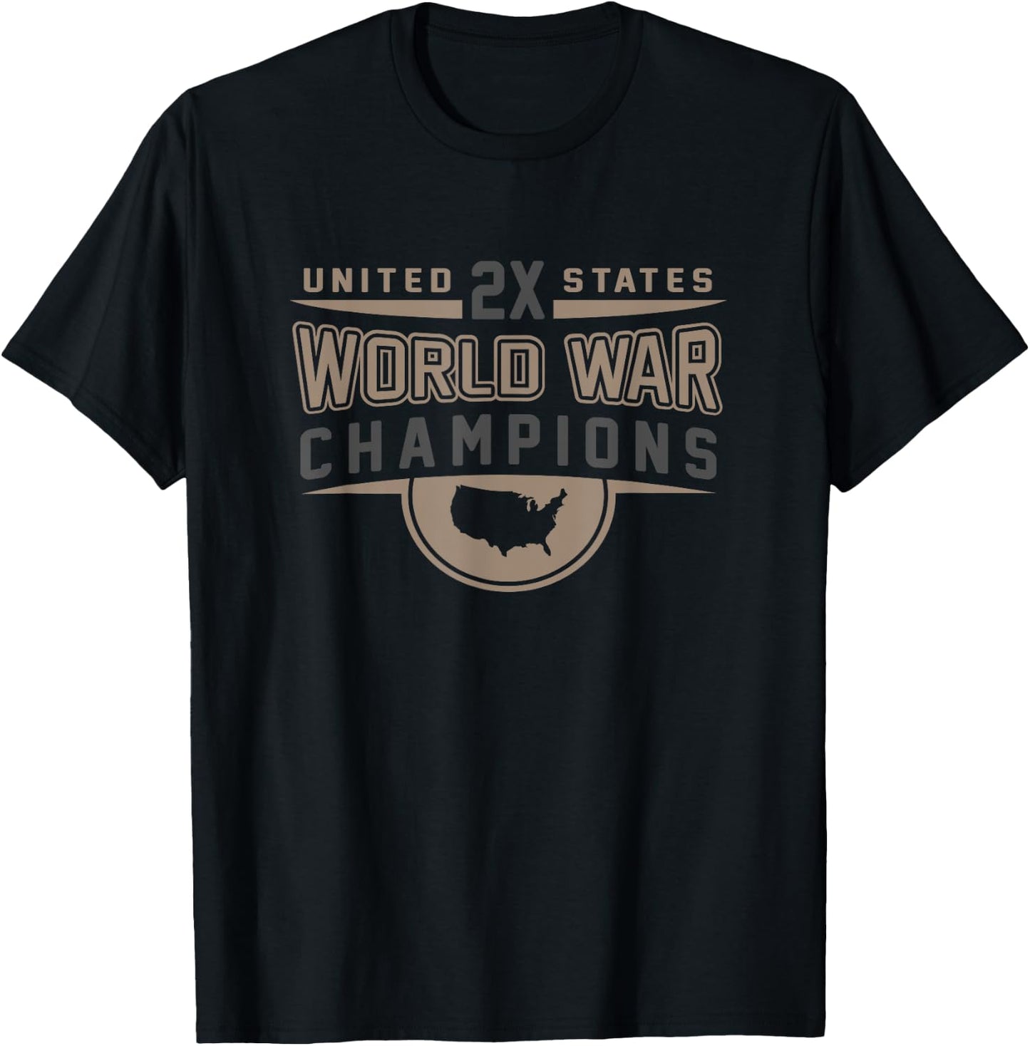 World War Champions Novelty Championship Winners USA T-Shirt - T-Shirt | Black