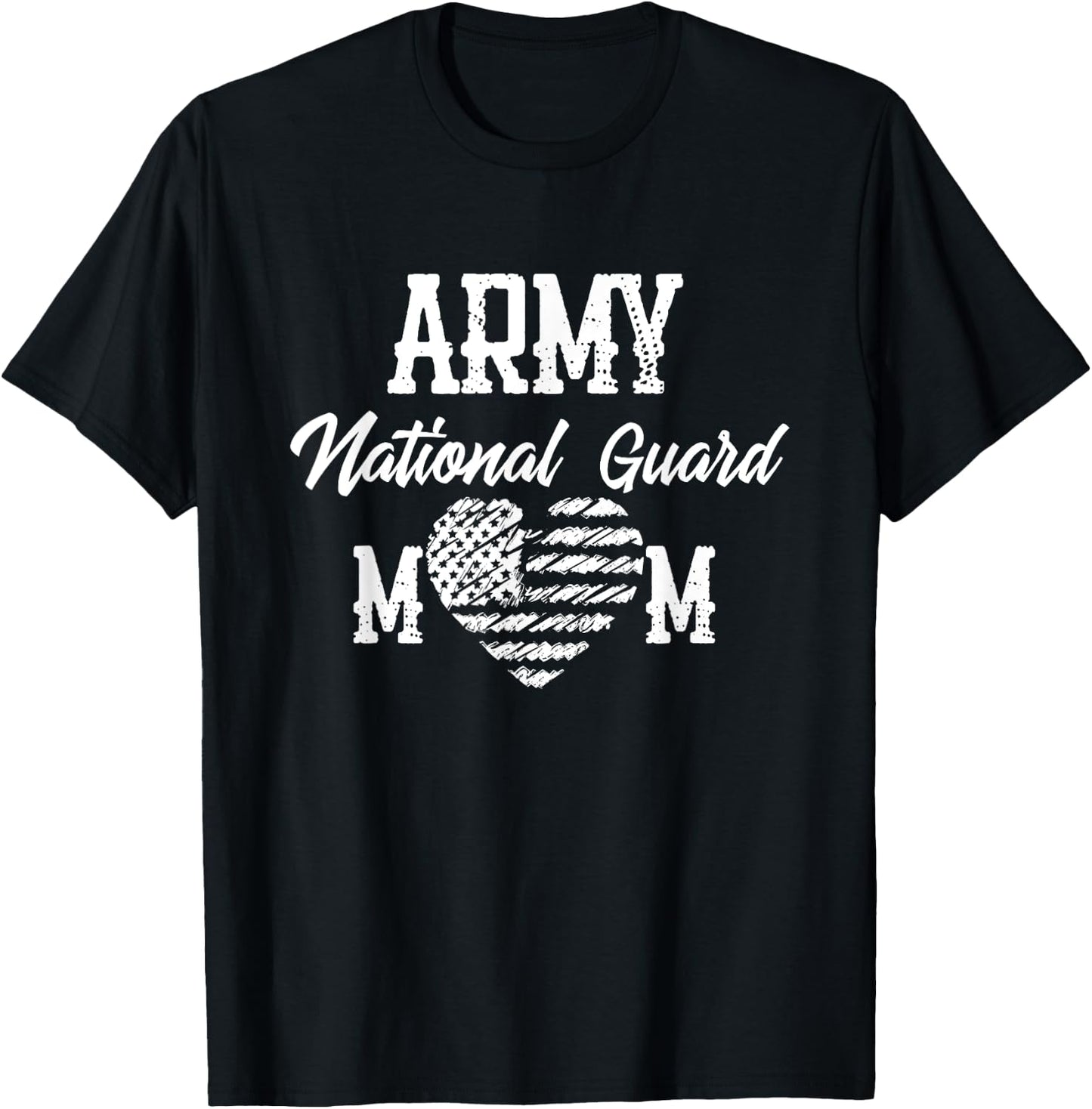 Army National Guard Mom Of Hero Military Family T-Shirt - T-Shirt | Black