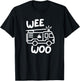 Wee Woo Squad Funny Fire Truck Firefighter Birthday Kids Boy T-Shirt - T-Shirt | Black