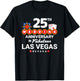 Couples 25th Anniversary - Vegas 25th Wedding Anniversary T-Shirt - T-Shirt | Black