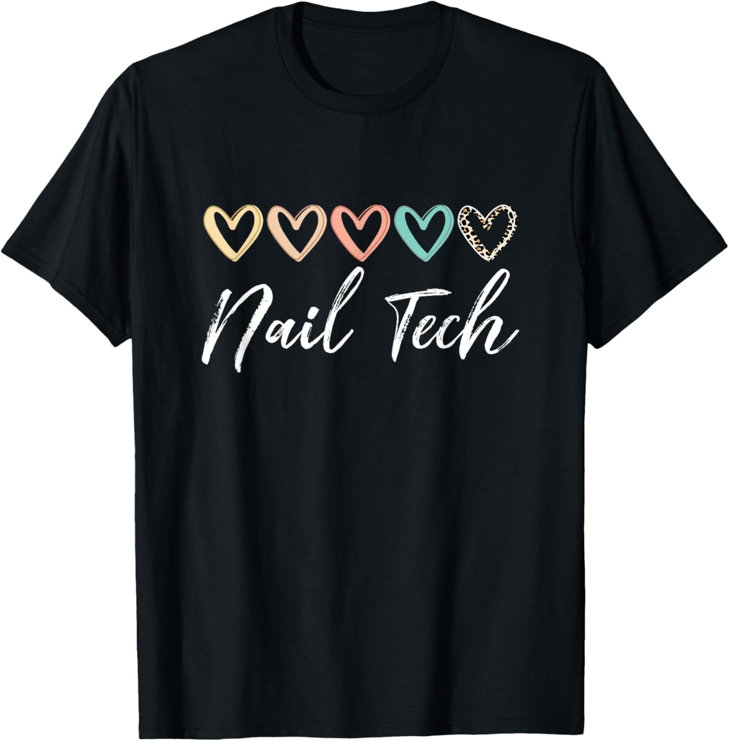 Manicurist Nail Tech Life Nail Hustler Artist Technician T-Shirt - T-Shirt | Black