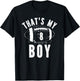 That's My Boy Football Number #8 T-Shirt - T-Shirt | Black