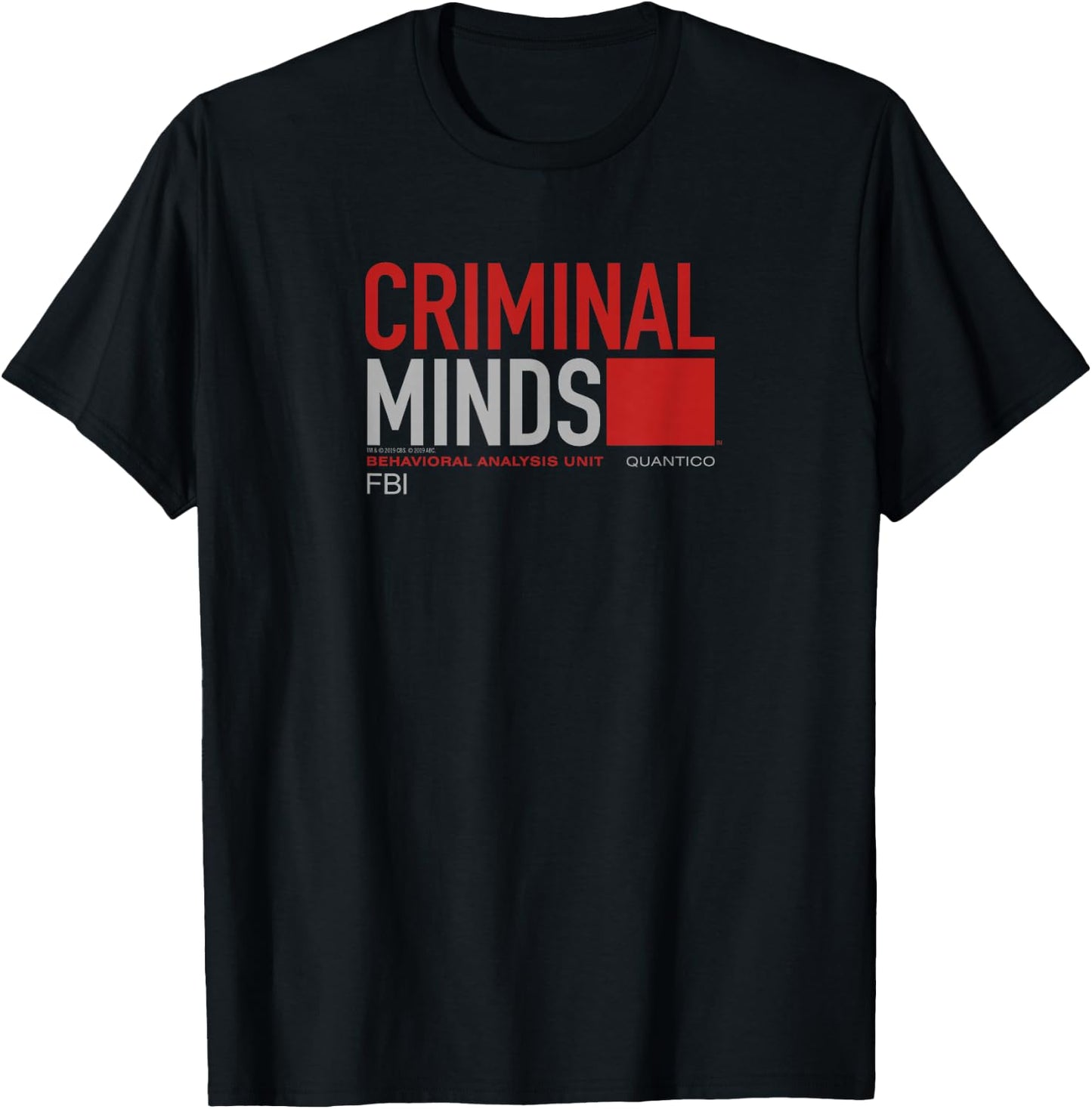 Criminal Minds BAU Quantico T-Shirt - T-Shirt | Black
