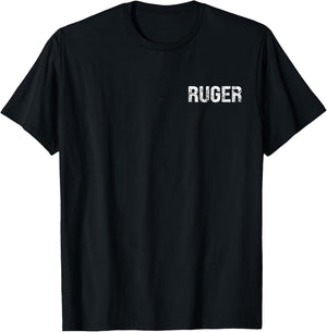Vintage American Flag Retro Ruger USA Family Matching Friend T-Shirt - T-Shirt | Black