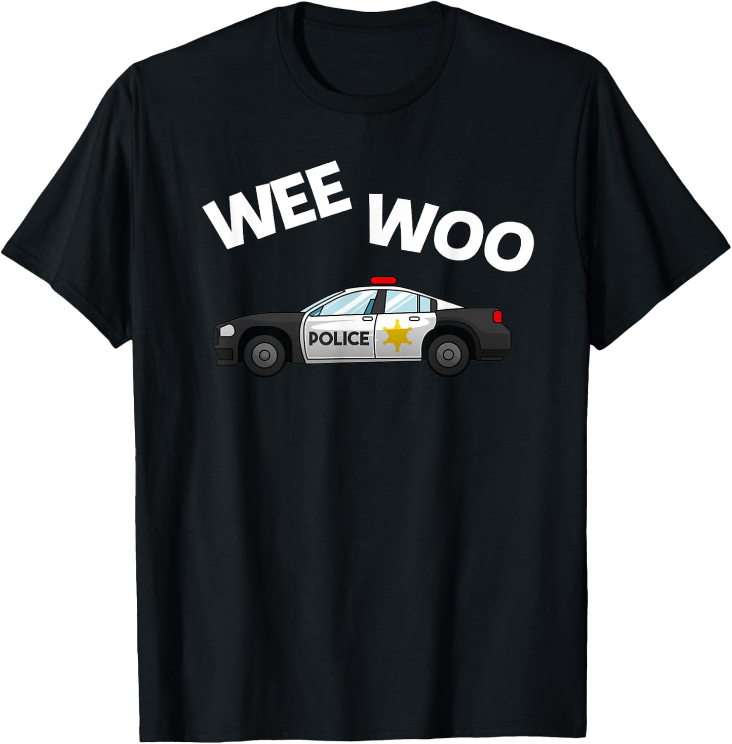 Cool Police Officer Design For Boys Kids Toddler Cop Police T-Shirt - T-Shirt | Black
